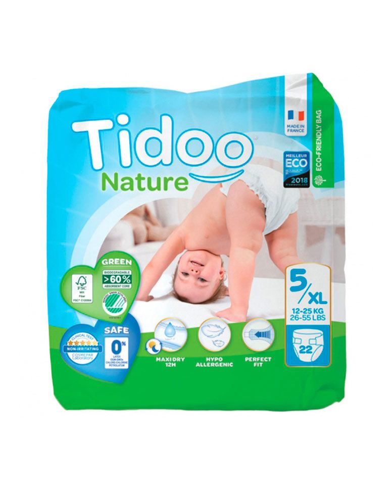 Pañales para Bebé Talla 5 22uds Tidoo