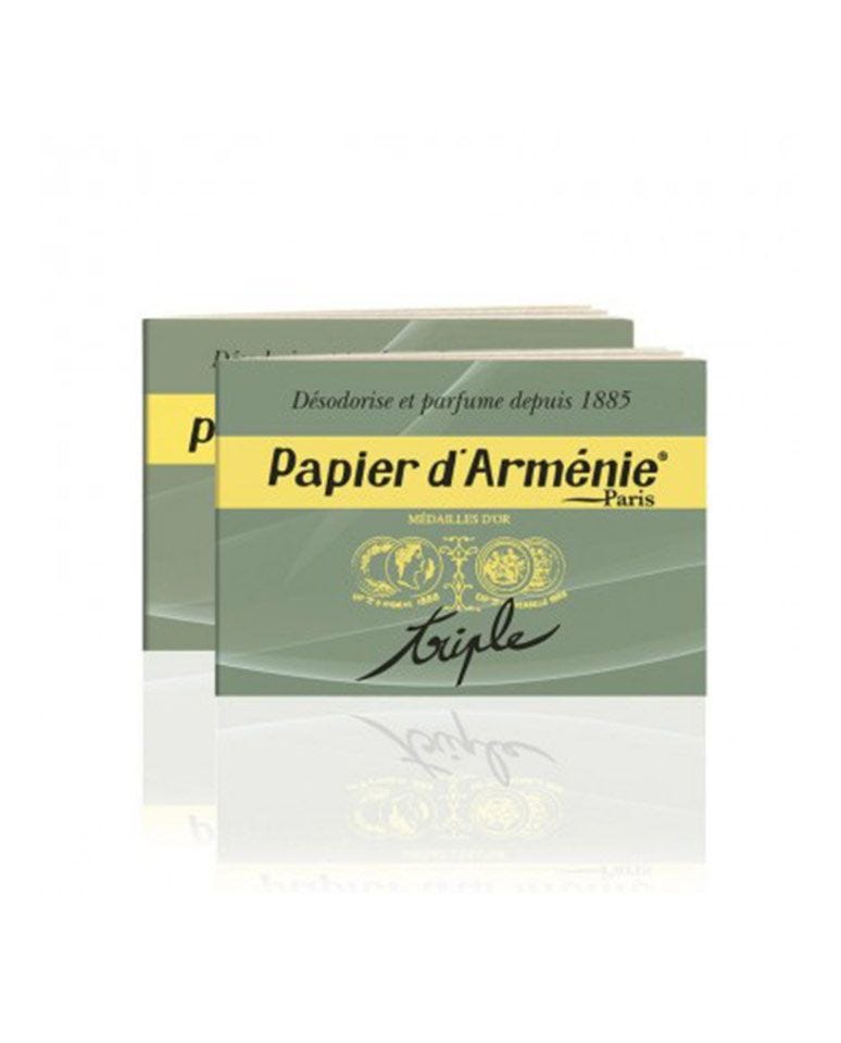 Papel de armenia azul • Lote de 3 cuadernos triples de 36 láminas • Papel  de armenia original • Ambientador natural • Perfume interior • Ambientador  : : Coche y moto