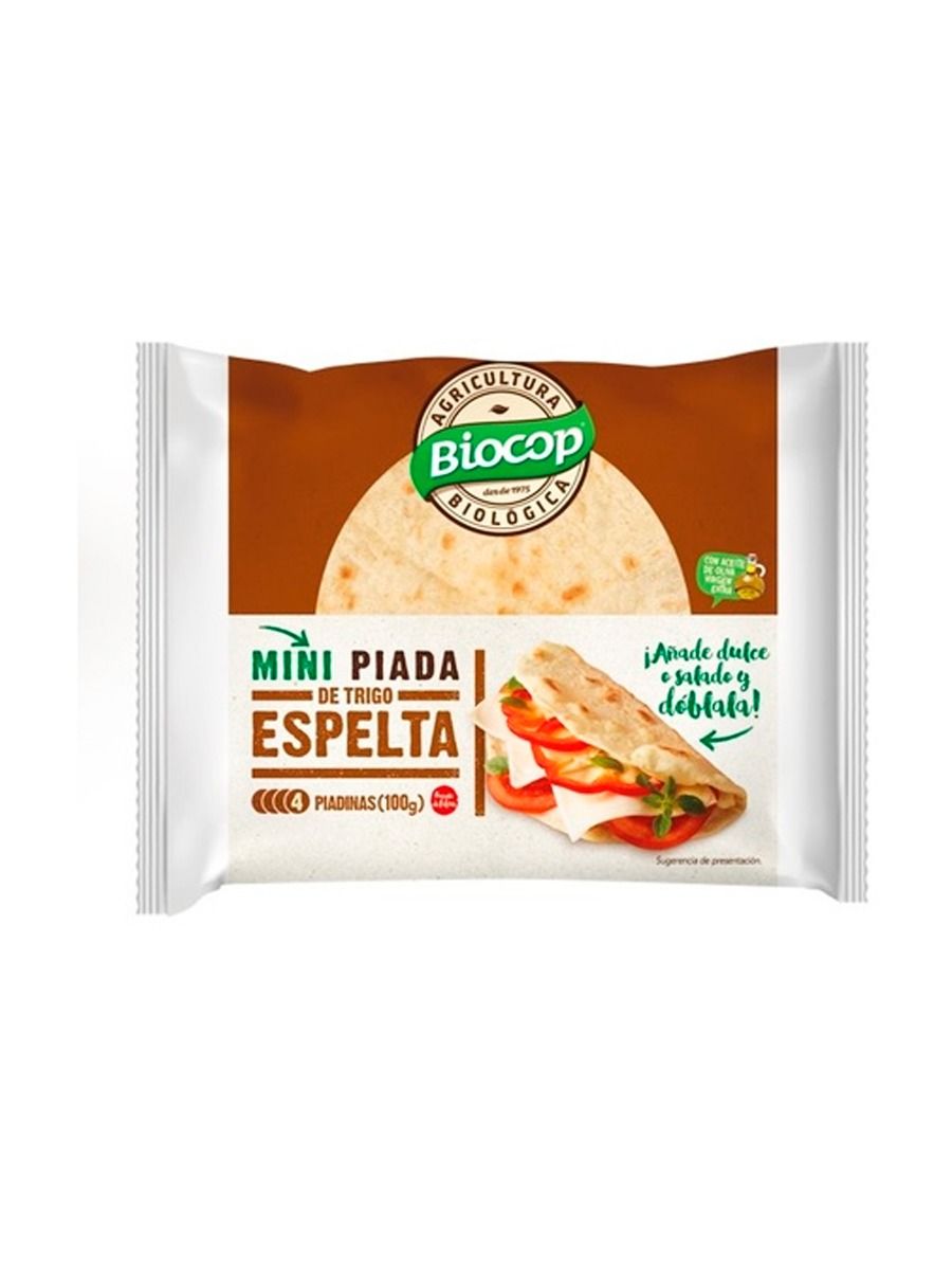 Piadina Mini de Trigo Espelta 100g Biocop