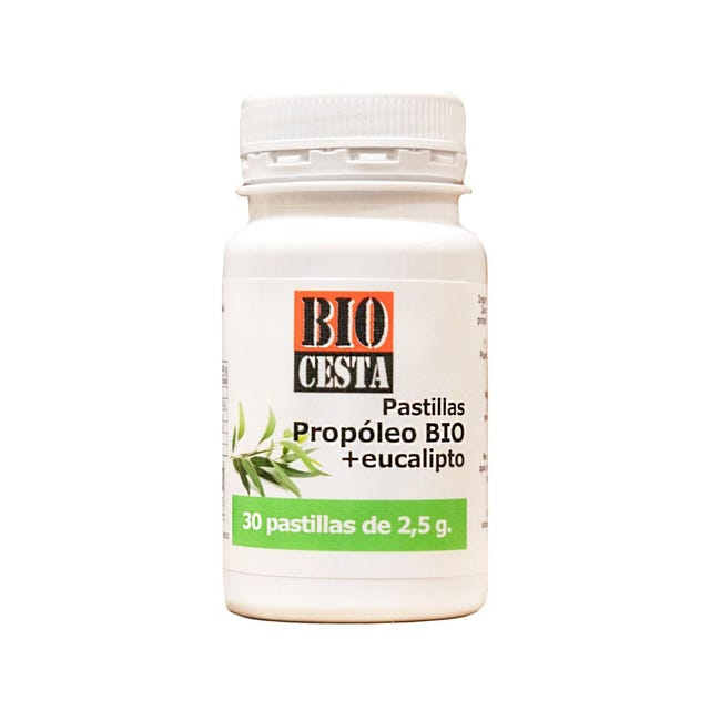 Propóleo con eucalipto masticables 30 comprimidos Bio Cesta