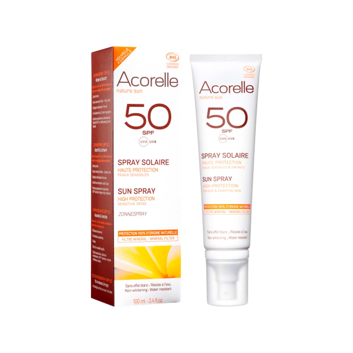 Protector Solar Spray SPF50 100ml Acorelle