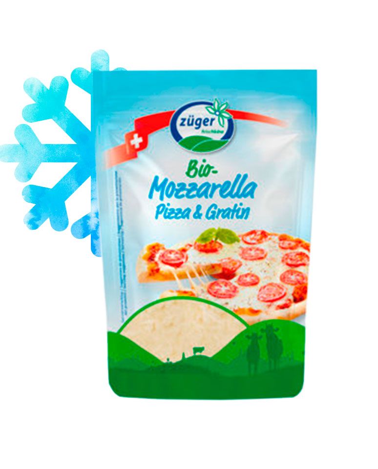 Queso mozzarella rallado de Züguer 150g Züger