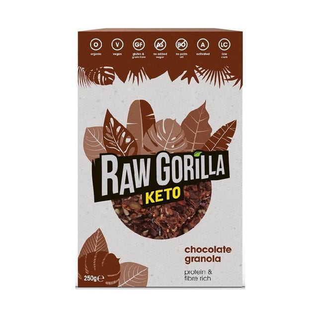 Granola Keto con Chocolate 250g Raw Gorilla