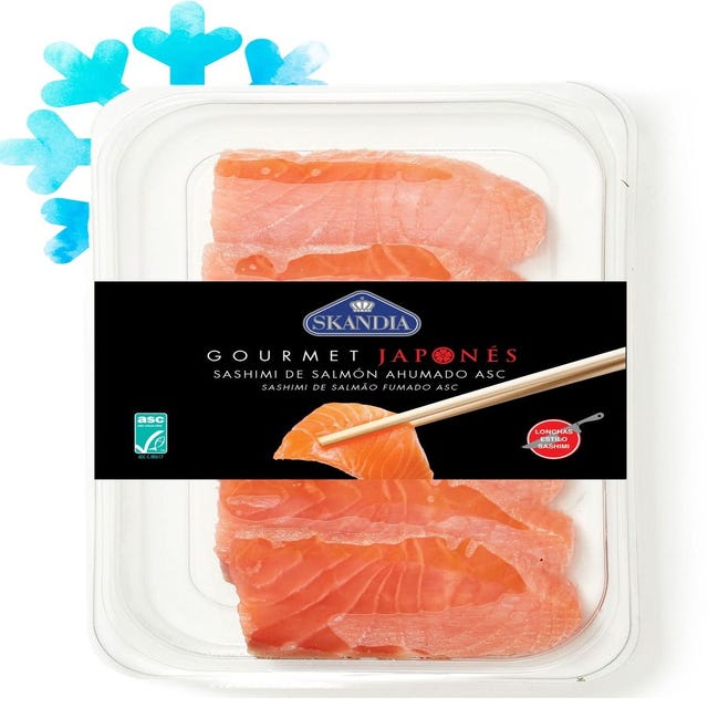 Sashimi de Salmón Ahumado 100g Skandia