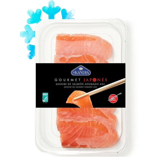 Sashimi de Salmón Ahumado 100g Skandia