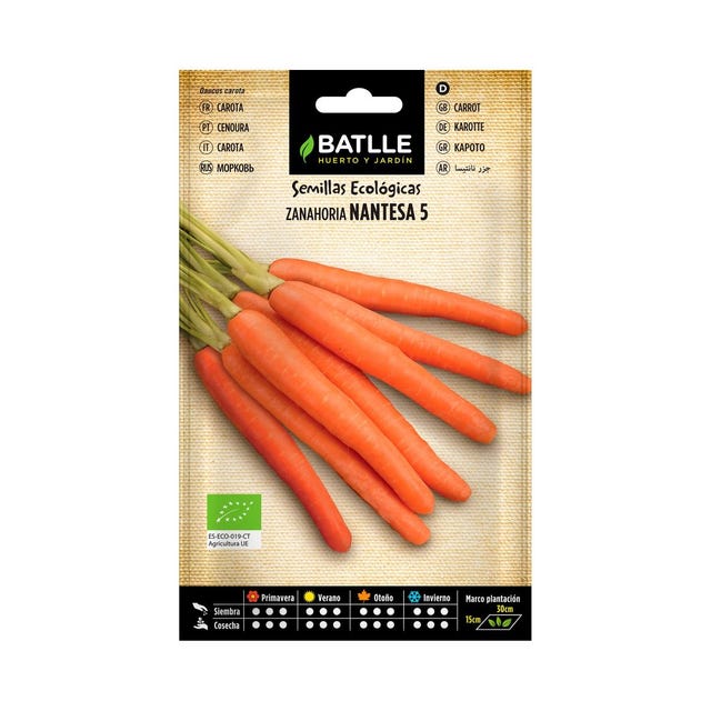 Semillas de Zanahoria Nantesa 5 Batlle