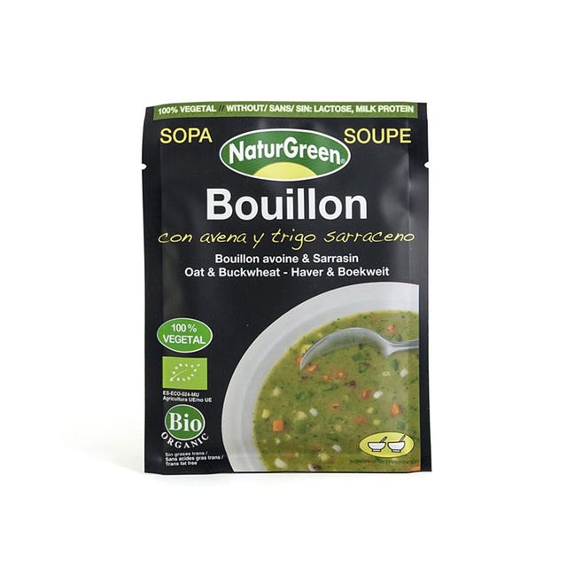Sopa bouillon con avena y trigo sarraceno 40g Naturgreen