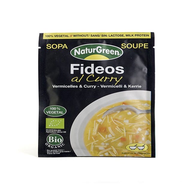 Sopa fideos al curry 40g Naturgreen