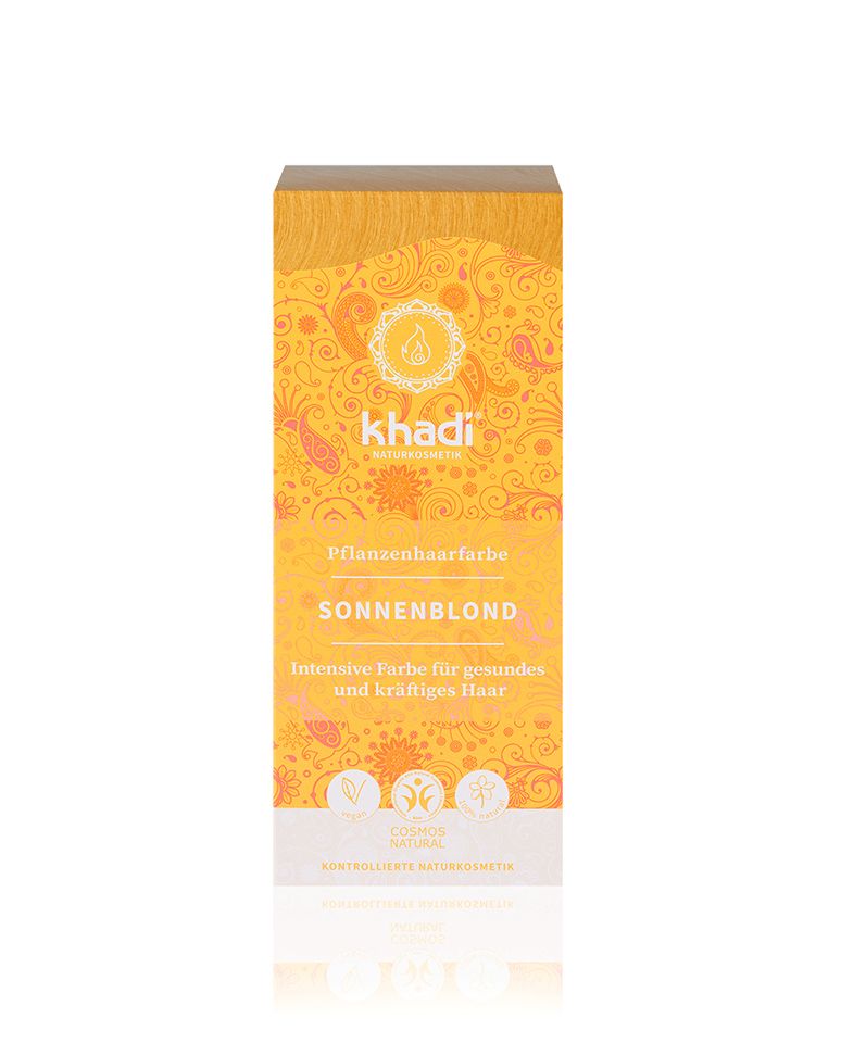 Tinte capilar herbal de color miel amanecer 100g Khadi