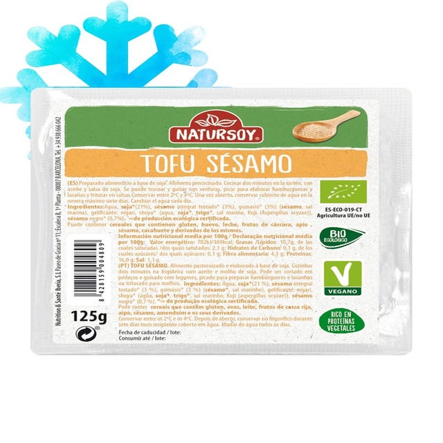Tofu con Sésamo 125g Natursoy