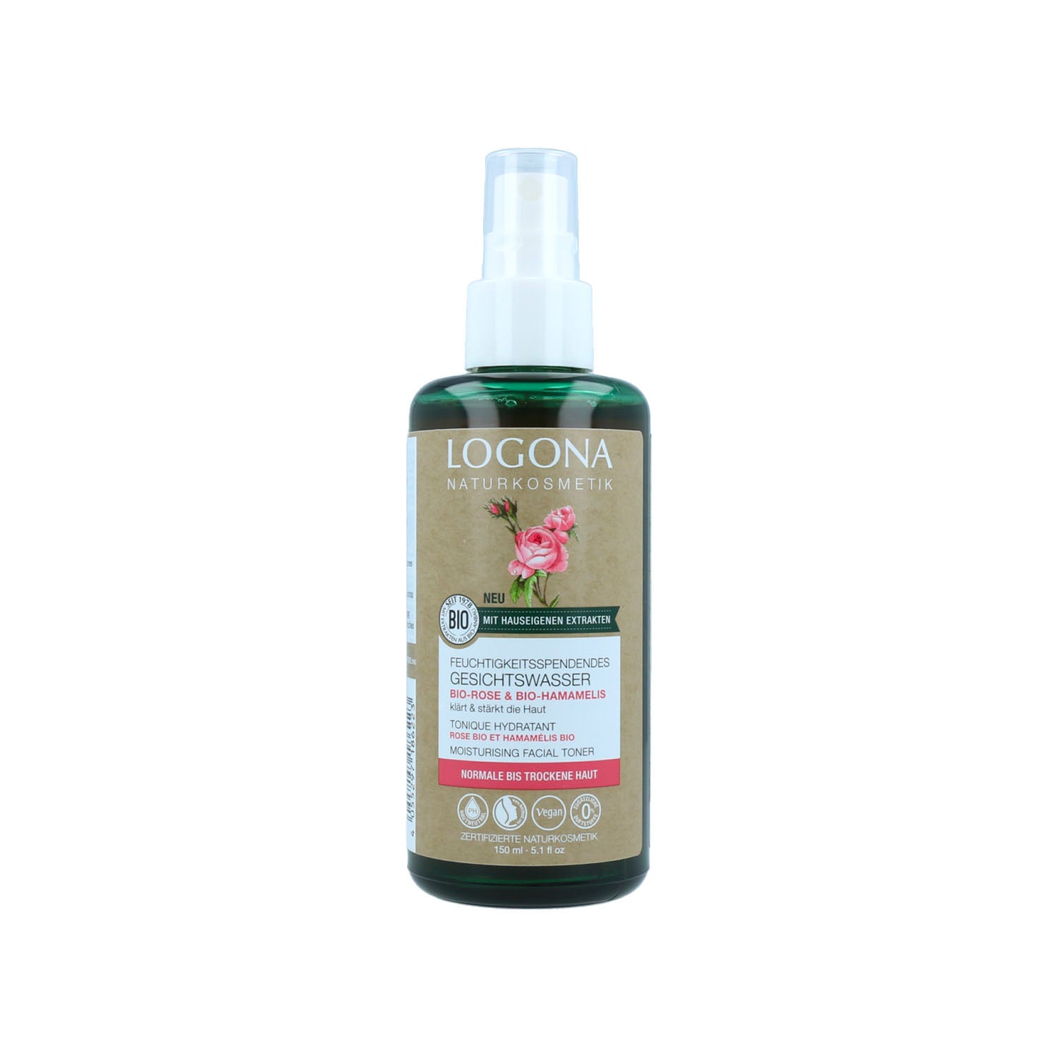 Tónico Facial Hidra. con Rosa Damascena 150ml Logona