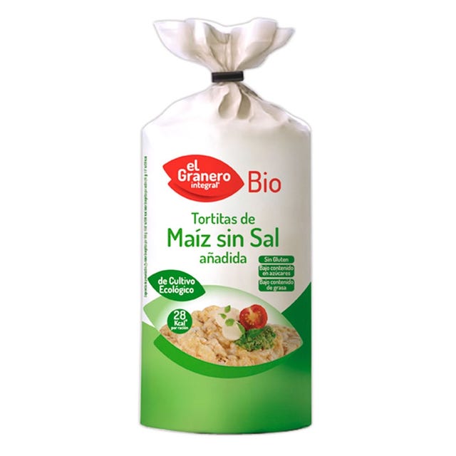 Tortitas de Maíz Sin Sal Añadida 110g El Granero Integral