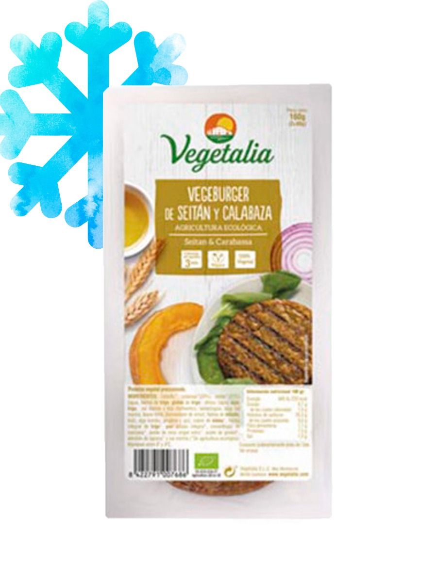 Vegeburguer de Seitán y Calabaza 160g Vegetalia
