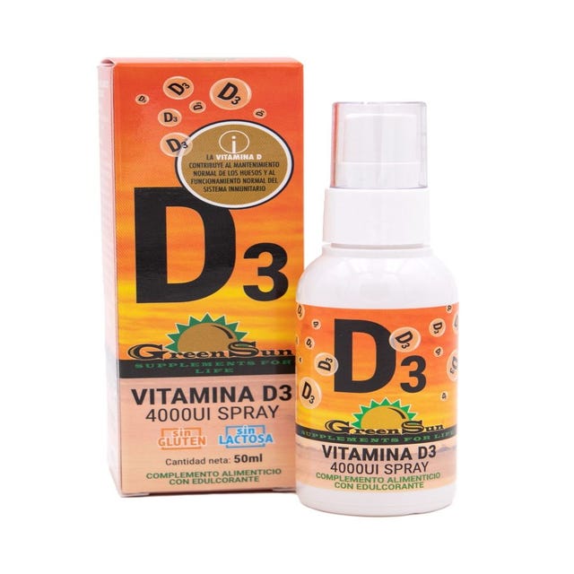 Vitamina D3 4000 UI en Spray 50ml Green Sun