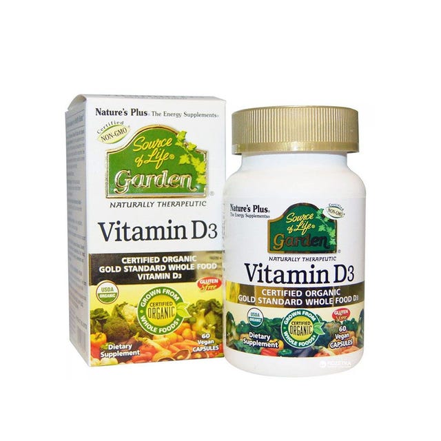 Vitamina D3 60 cápsulas veganas Nature'S Plus