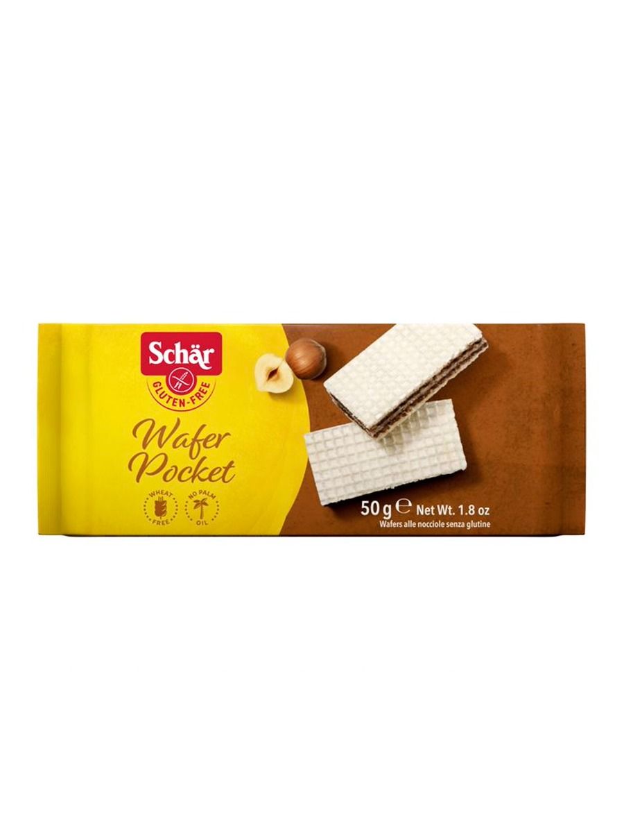 Wafer pocket de avellana 50g Schär