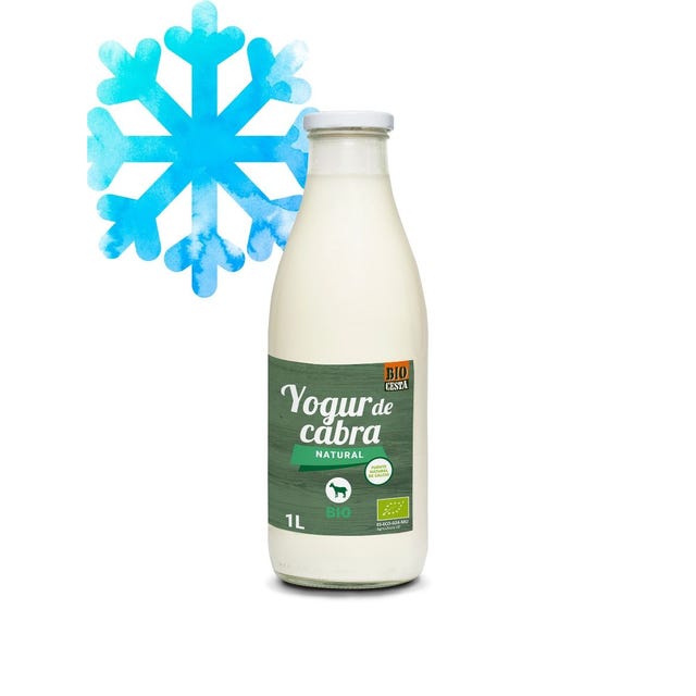 Yogur Natural de Cabra 1L Bio Cesta