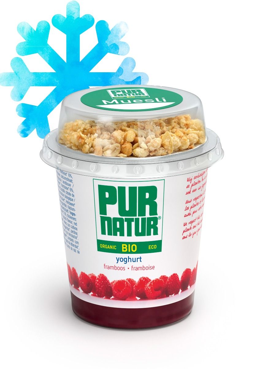 Yogur con Frambuesa y Muesli 160g Pur Natur