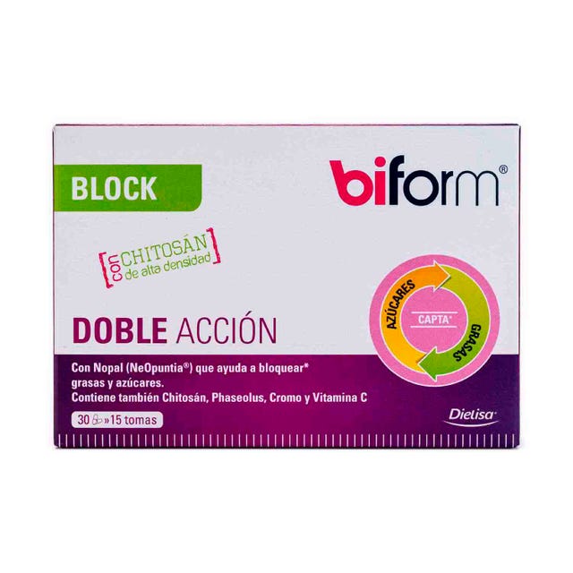 Block Doble Acción 30 cápsulas Biform