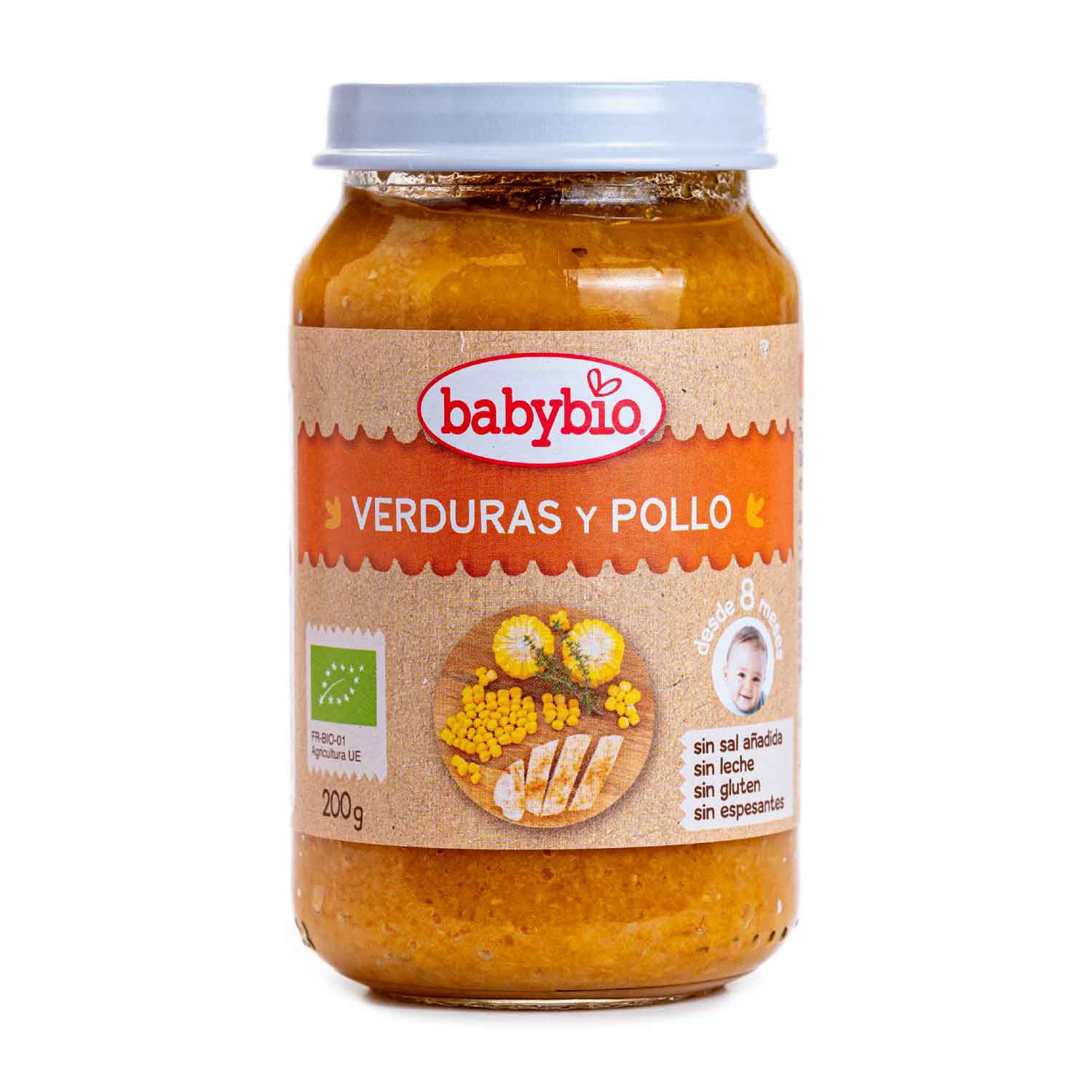 Potito de verduras con pollo bio 200g Babybio