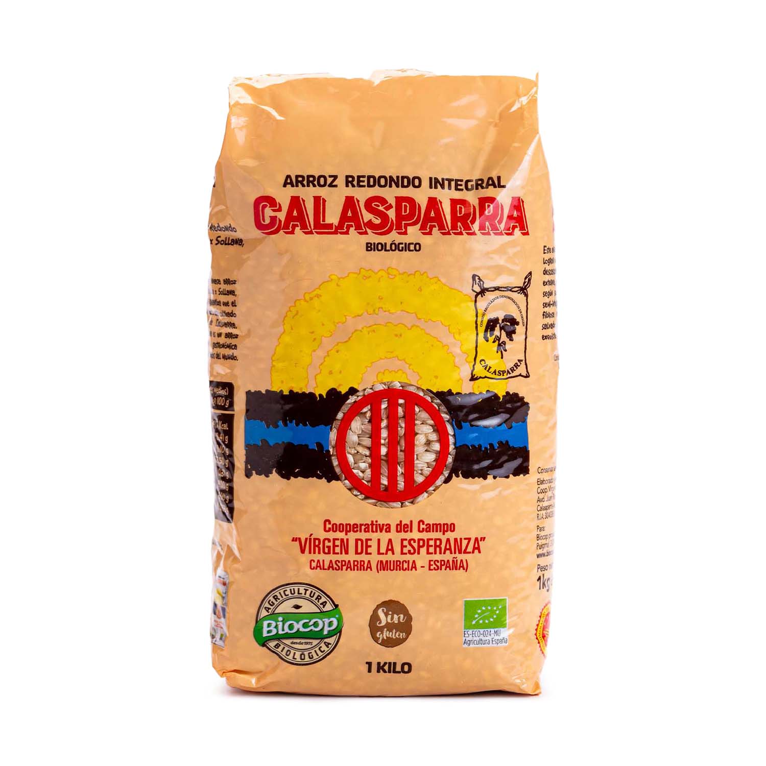 Arroz redondo integral de Calasparrra Bio 1kg Calasparra