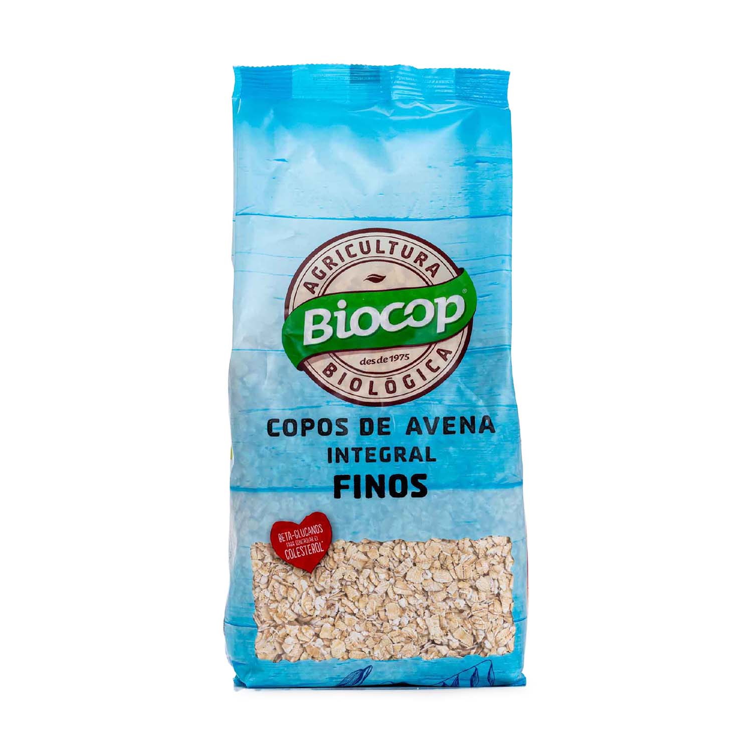 Copos de avena integral finos 500g Biocop