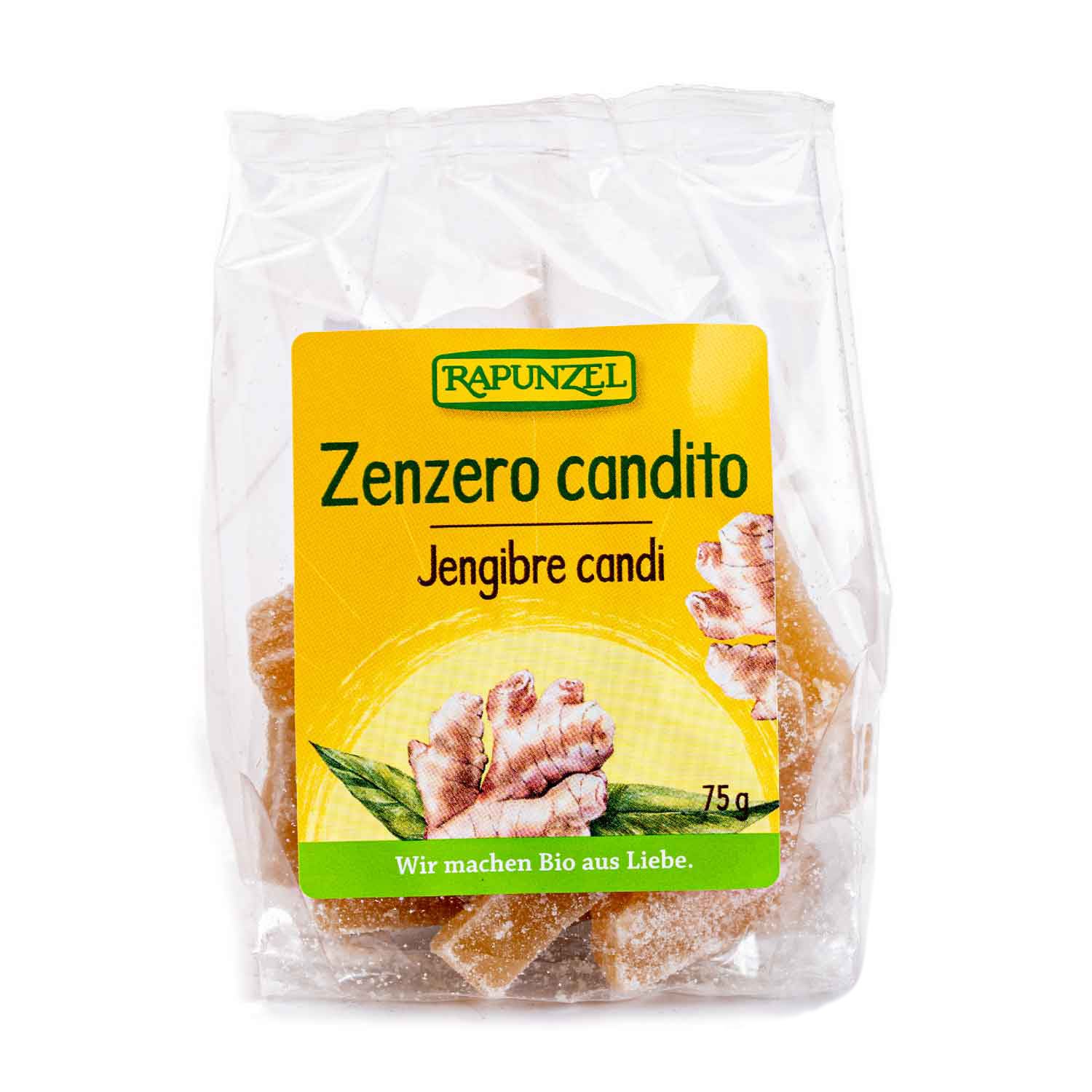 Caramelos jengibre candi 75g Rapunzel