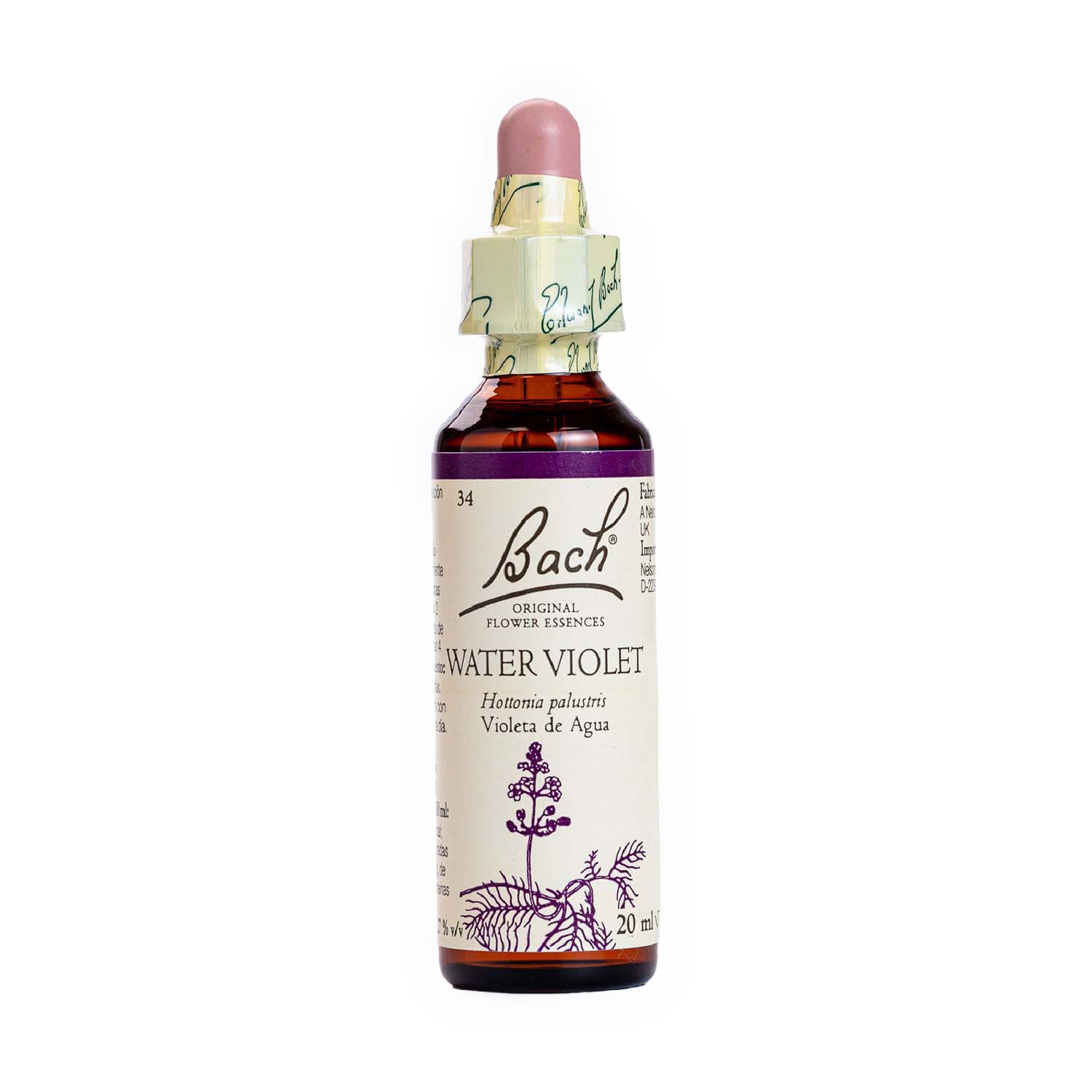 Flores de Bach nº 34 Violeta de Agua 20ml Dr. Bach