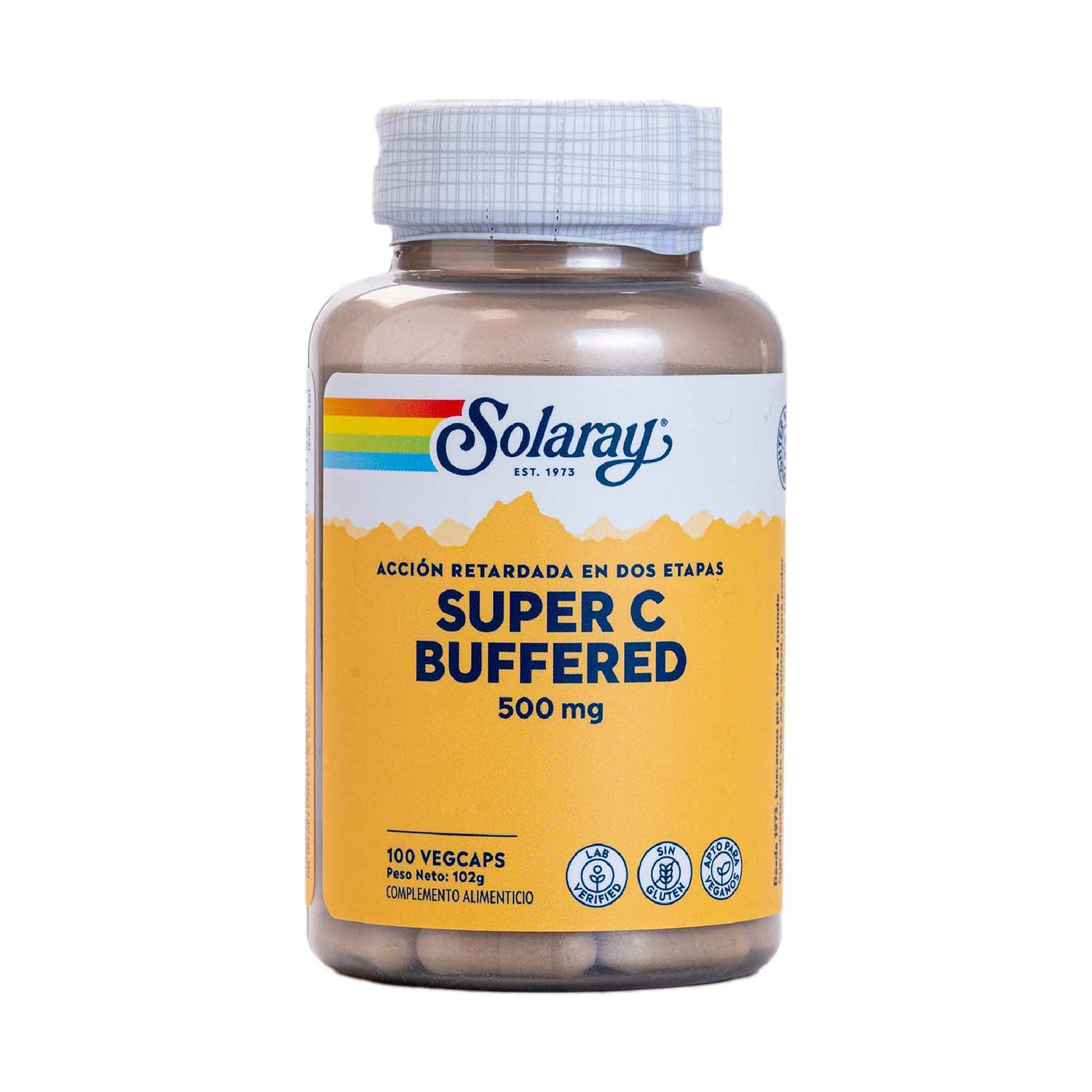 Super bio C acción retardada 100 cápsulas Solaray