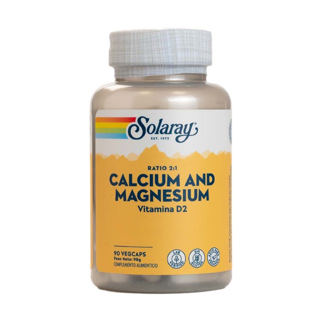 Calcium y magnesium 90 cápsulas Solaray