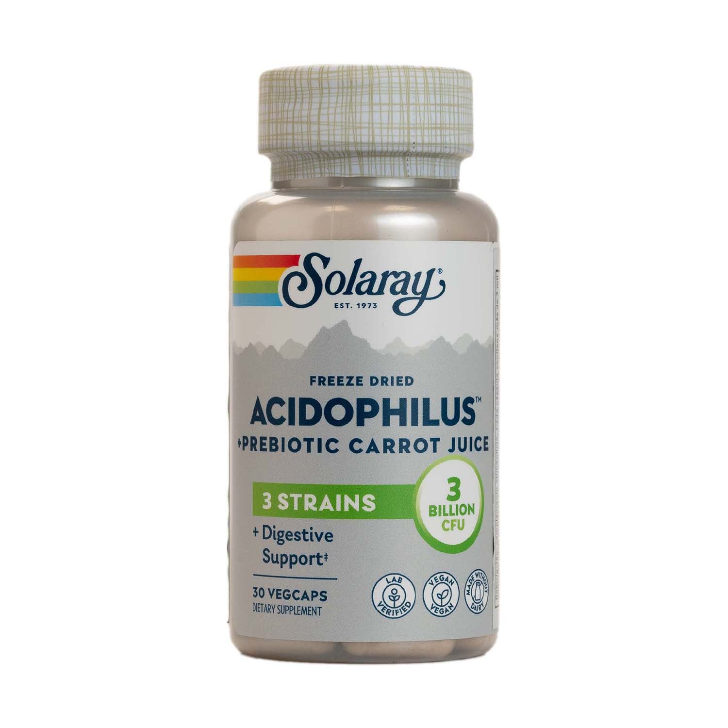 Acidophilus plus 30 comprimidos Solaray