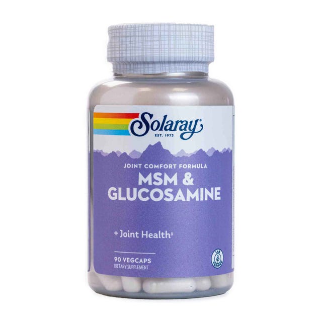 MSM & Glucosamine 90 cápsulas Solaray