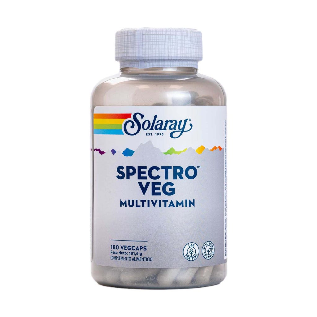 Spectro multivitamin 180 cápsulas Solaray | Herbolario Navarro