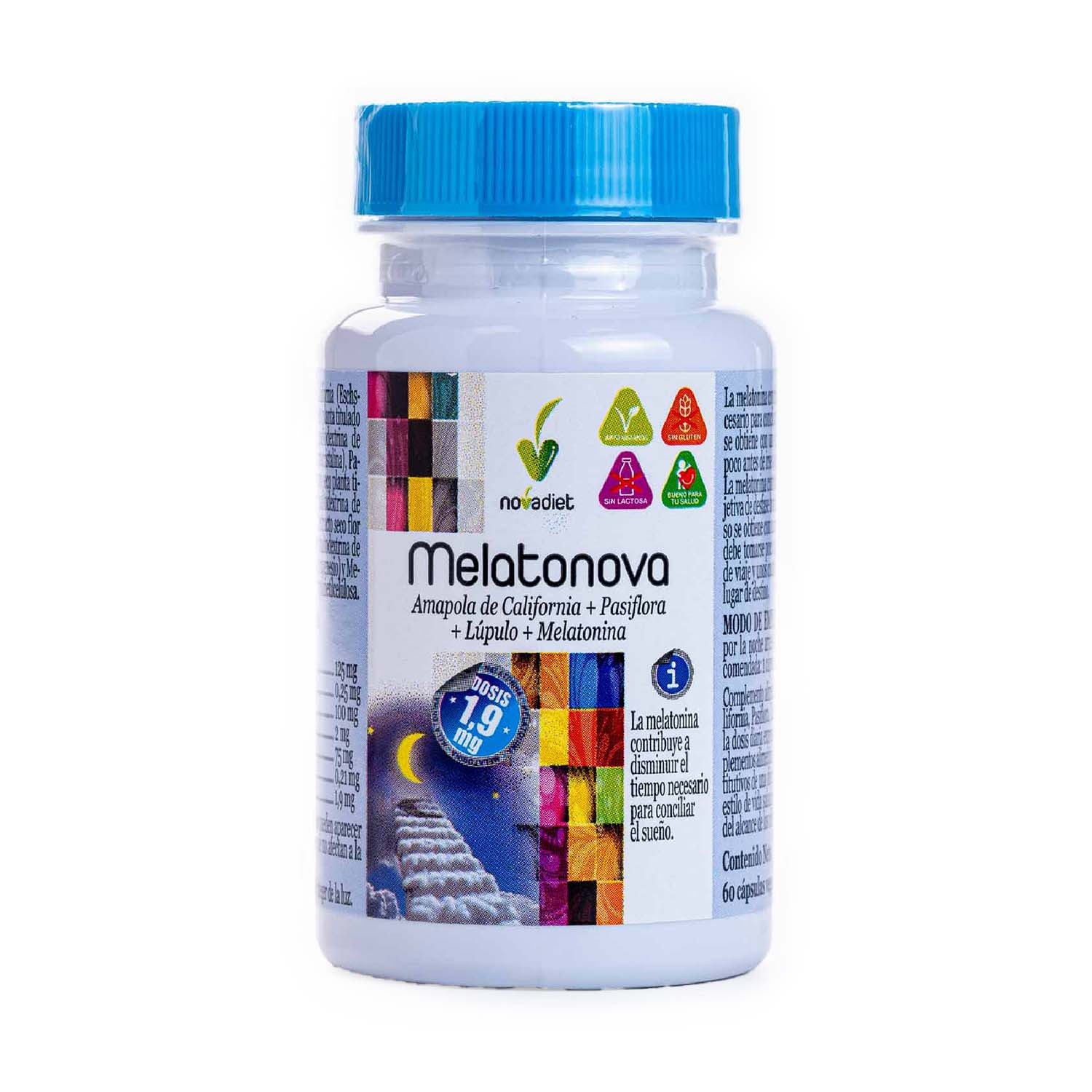 Melatonova 60 cápsulas Novadiet