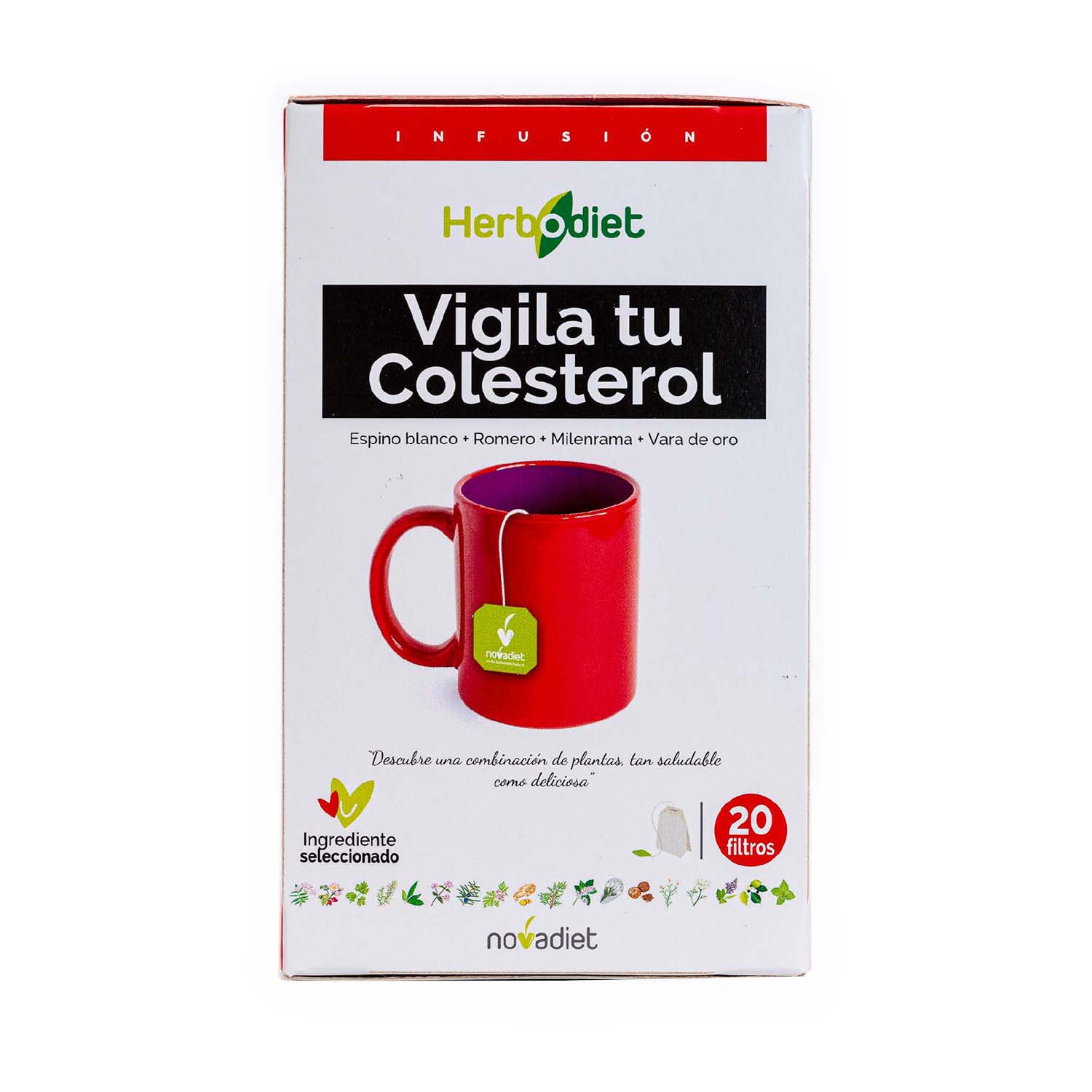 Infusión herbodiet vigila tu colesterol 20 filtros Novadiet