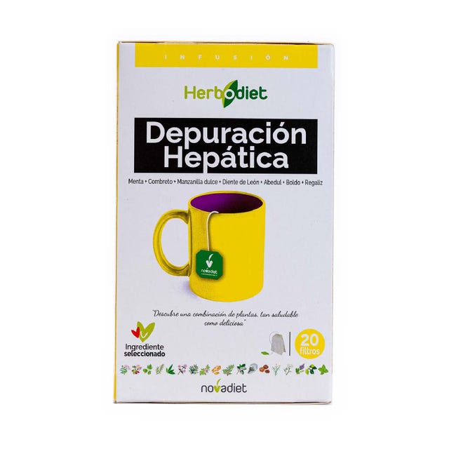 Infusión herbodiet hepática 20 filtros Novadiet