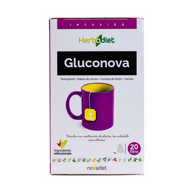 Infusión Herbodiet Gluconova 20 filtros Novadiet