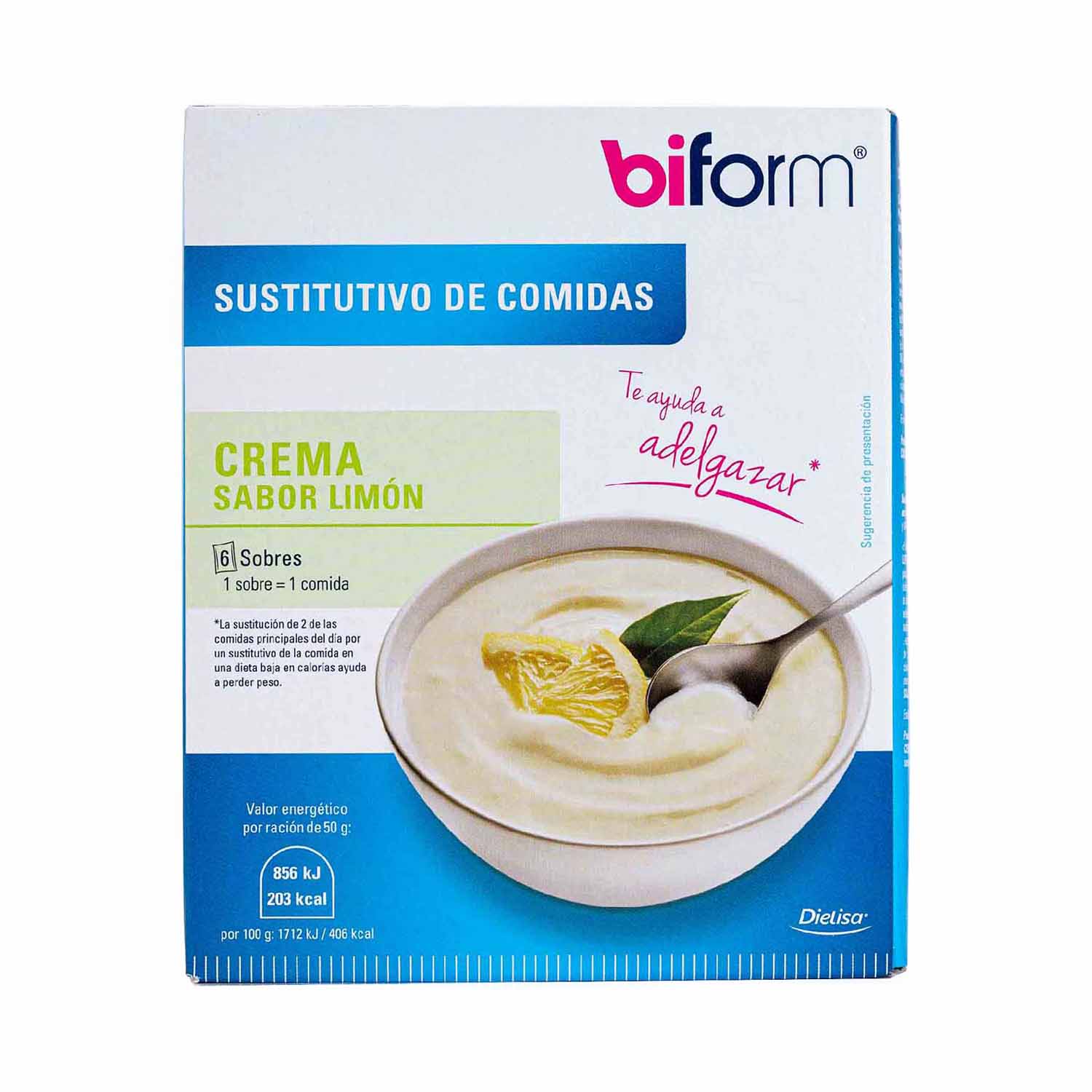 Natillas sustitutivas de limón 6uds Biform