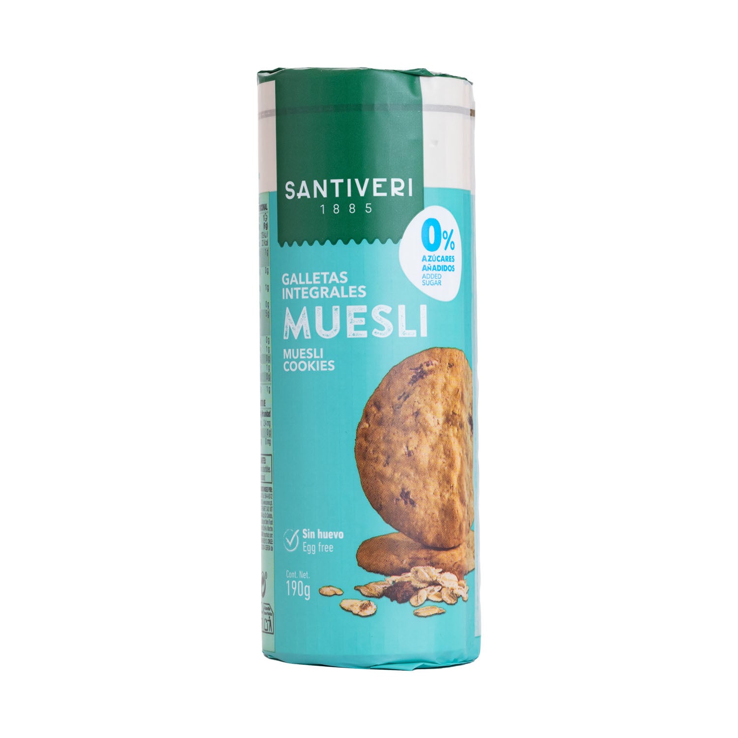 Galletas con muesli sin azúcar 190g Santiveri
