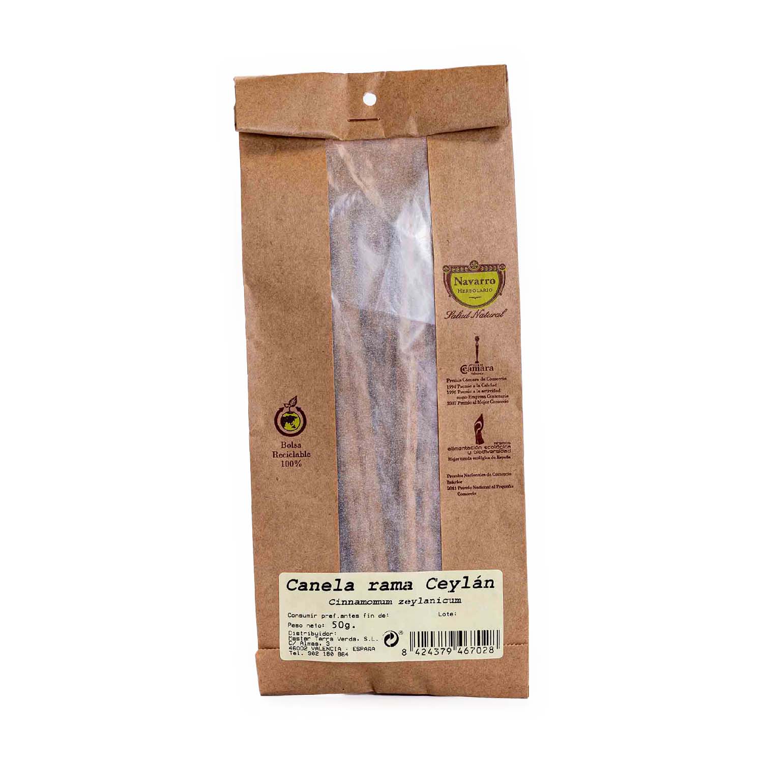 Canela en Rama 50g Herbolario Navarro