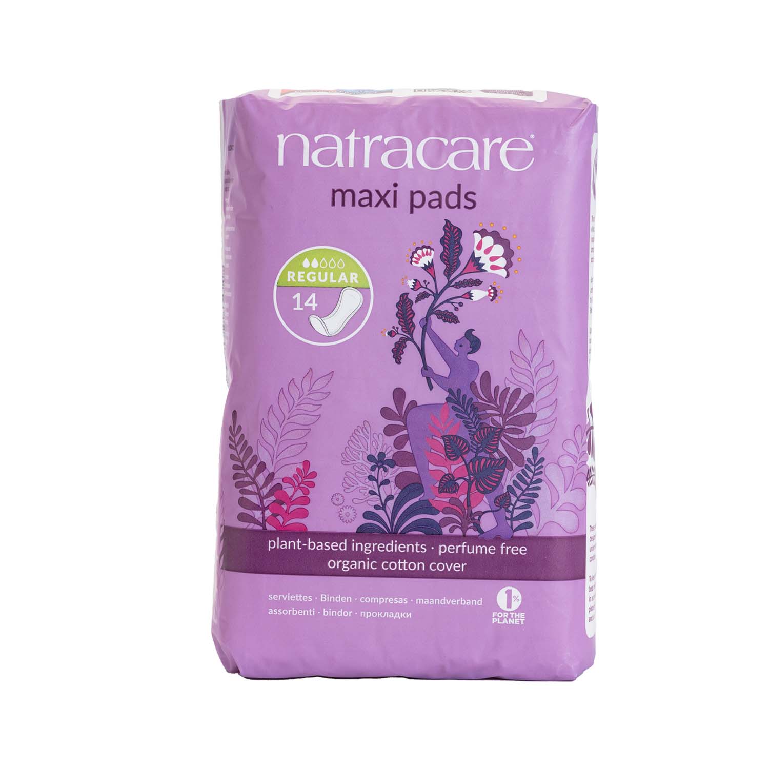 Compresa regular 14uds Natracare