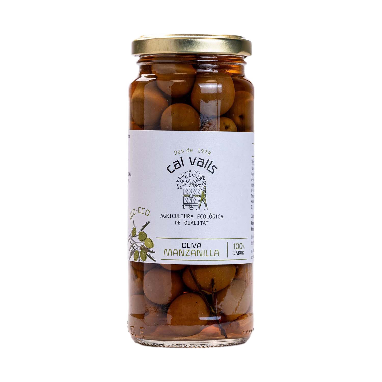 Aceitunas Manzanilla Bio 350g Cal Valls