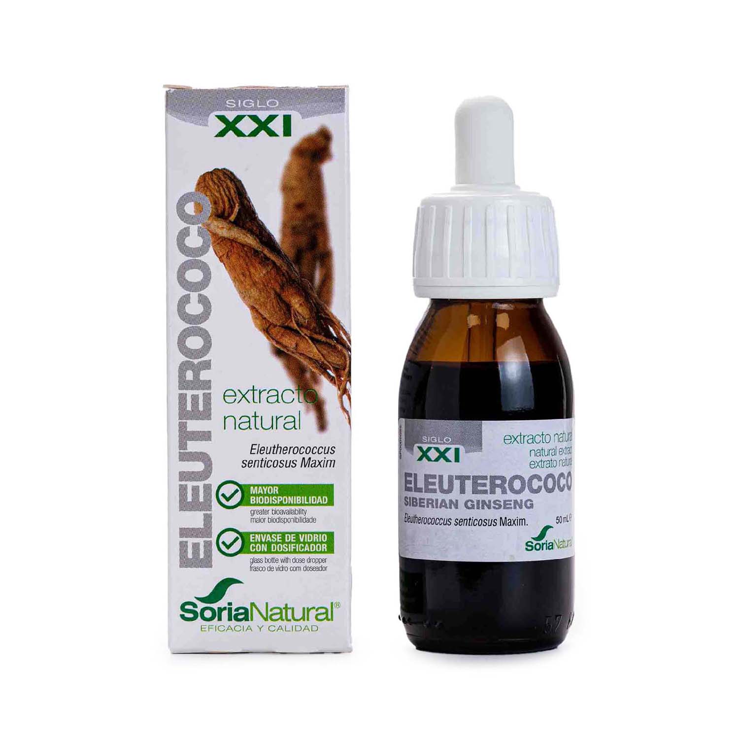 Extracto de eleuterococo 50ml Soria Natural