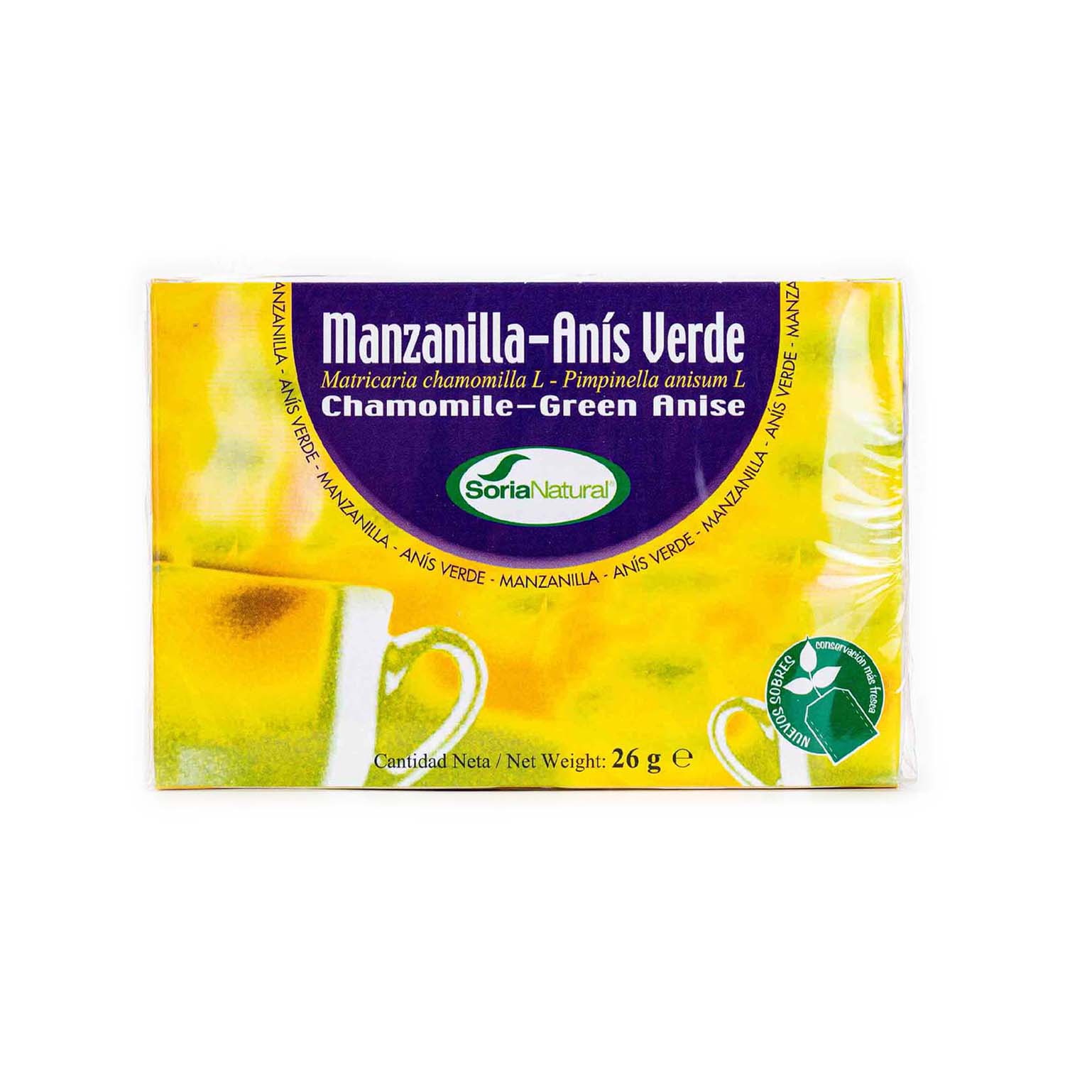 Infusión de manzanilla y anís 20 filtros Soria Natural