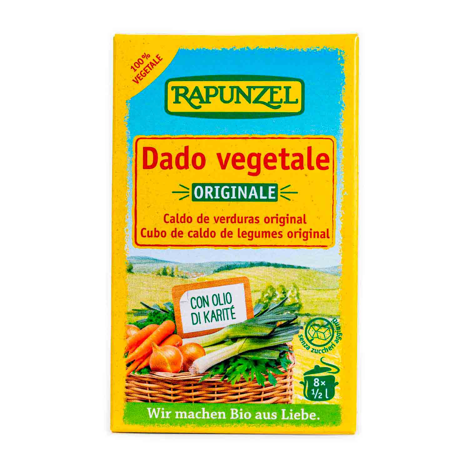 Caldo vegetal con sal 8uds Rapunzel