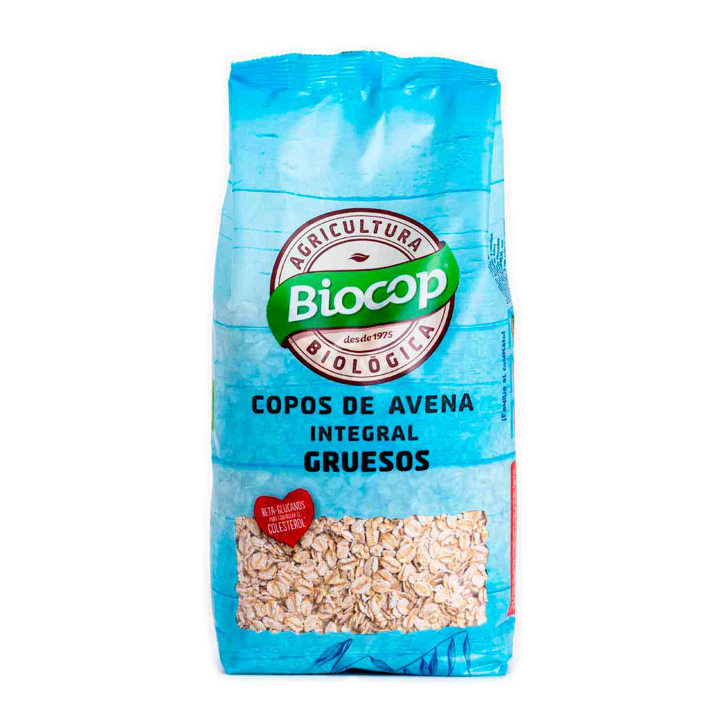 Copos gruesos de avena integral 500g Biocop