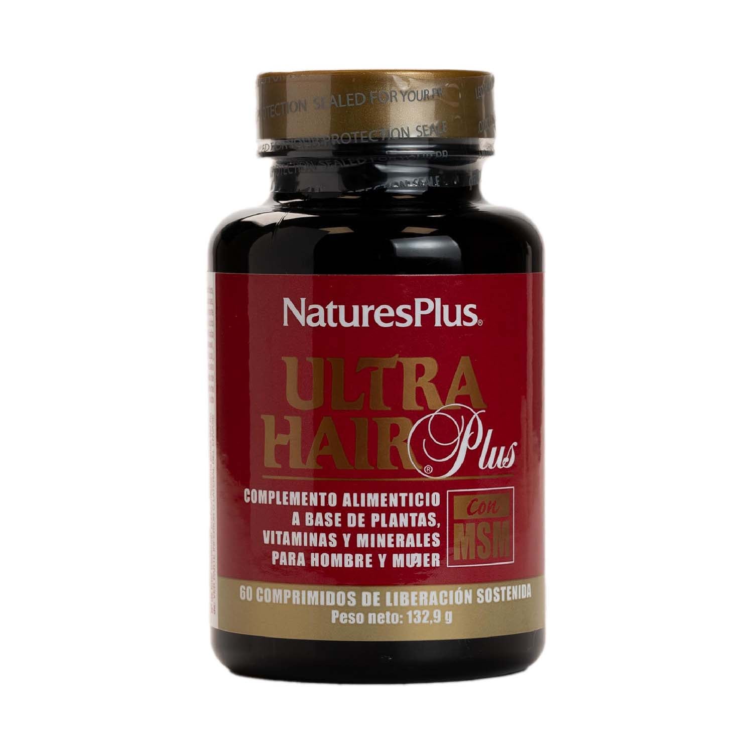 Ultra hair plus con MSM 60 comprimidos Nature'S Plus