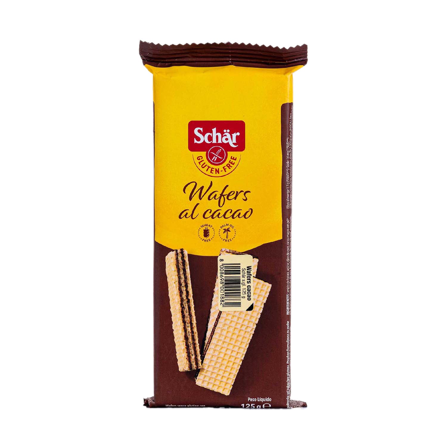 Wafer de cacao 125g Schär