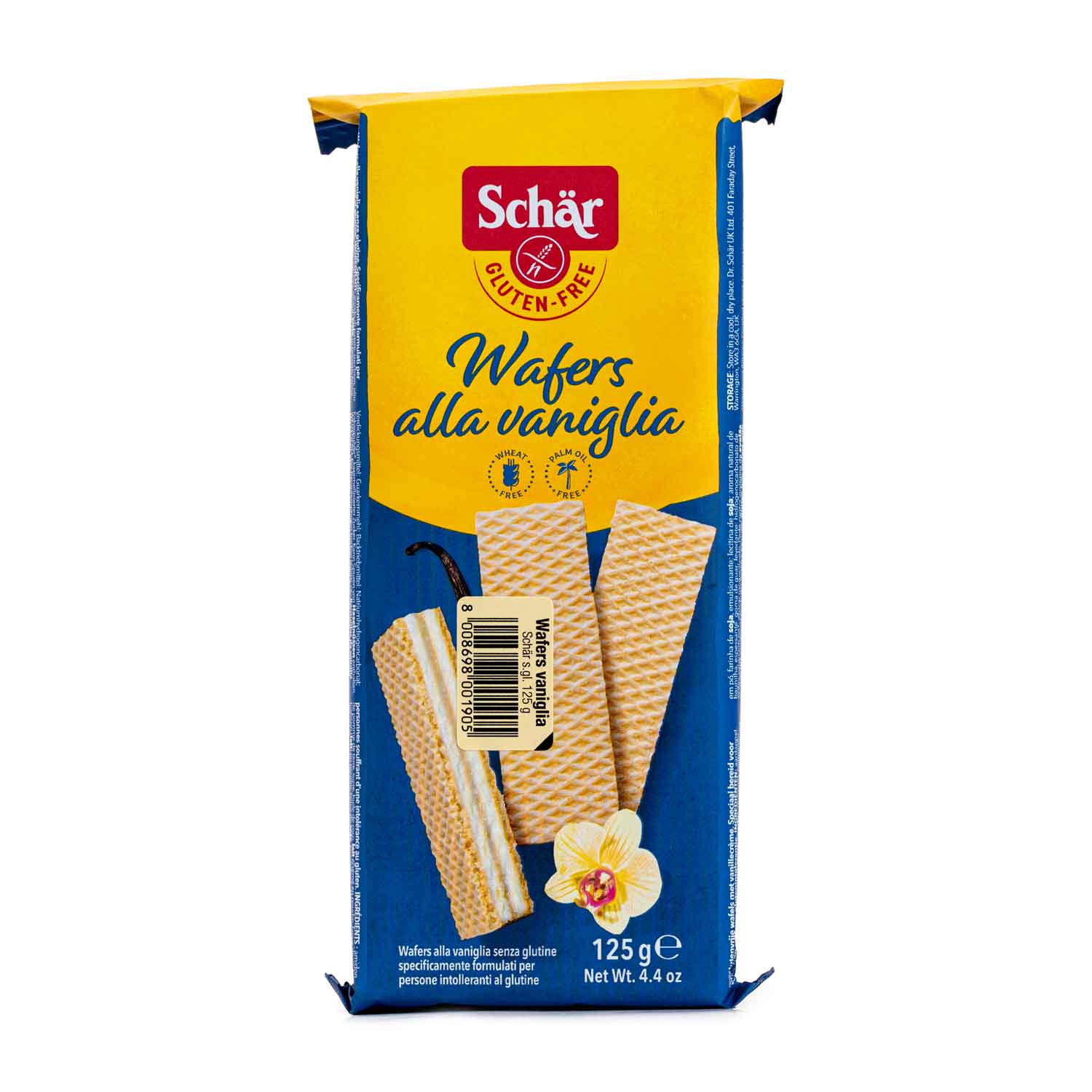 Wafer de vainilla 125g Schär