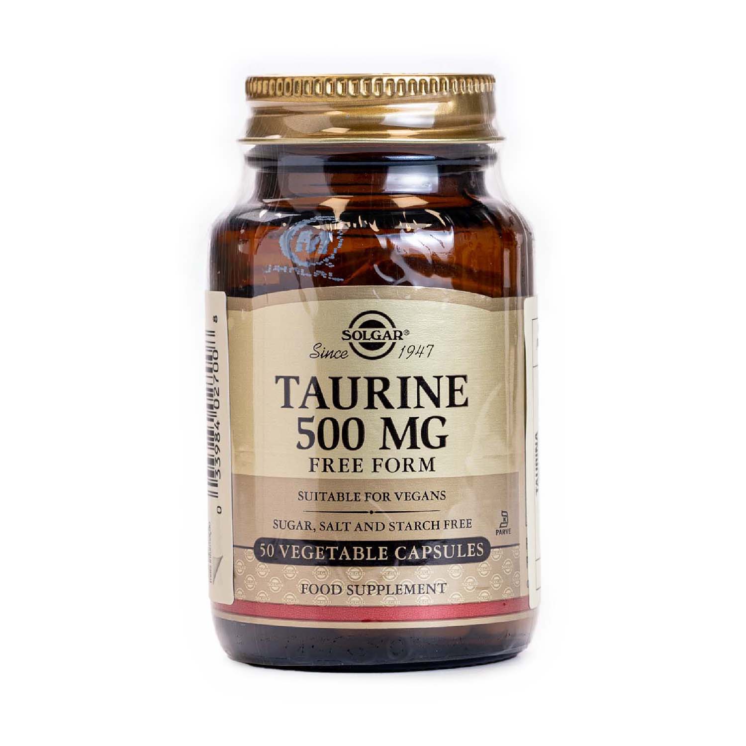 Taurina 500mg 50 cápsulas Solgar